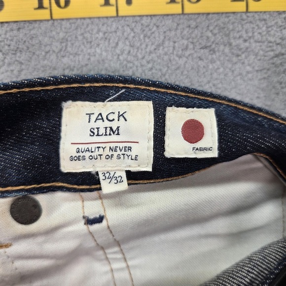 Levis Made & Crafted Tack Slim Jeans Mens Dark Wash Blue Slim Tapered Fits 32x32 - Picture 14 of 16